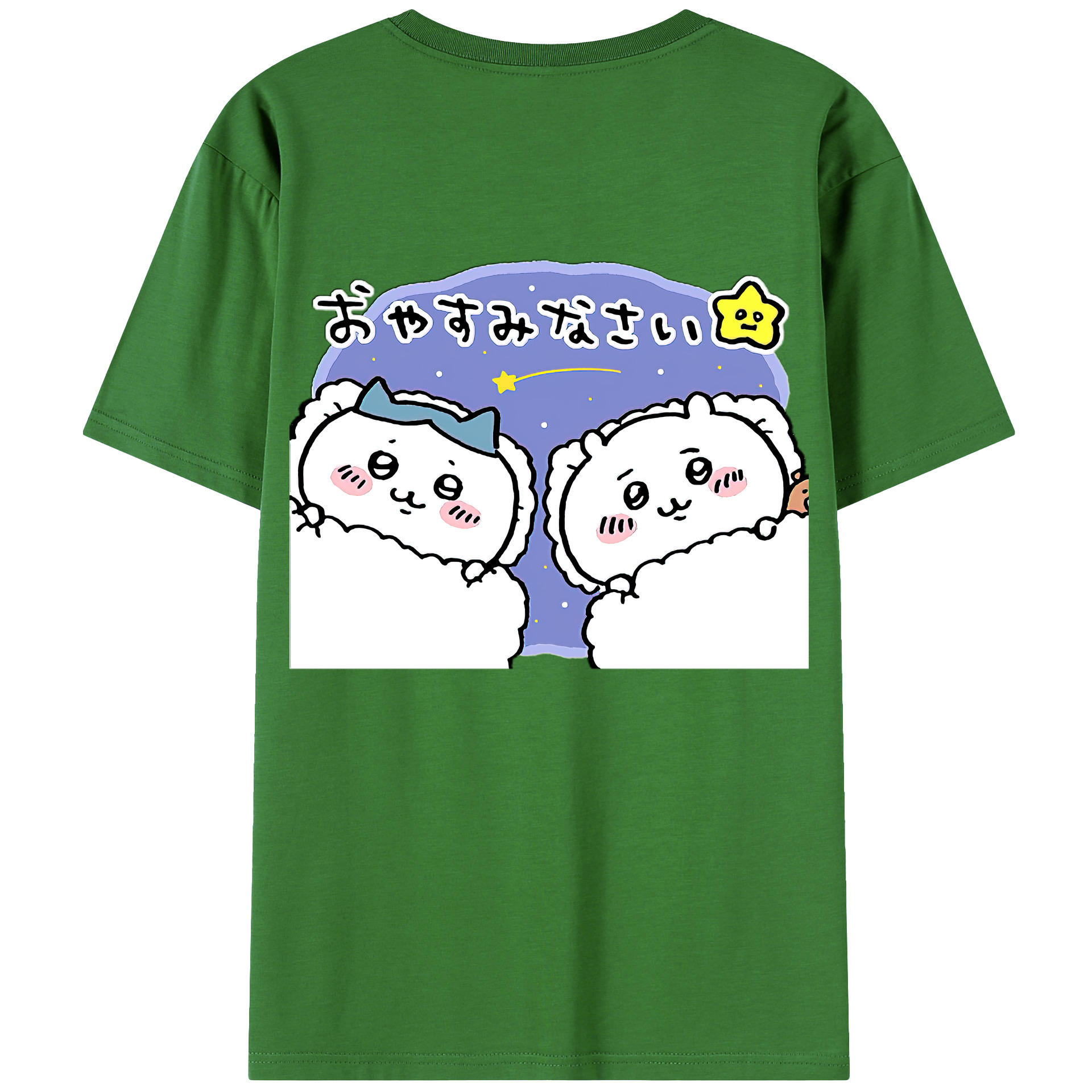 （画像用） ちいかわ ハチワレ Chii-kawa hachiware レディース半袖Tシャツ(バックプリント)